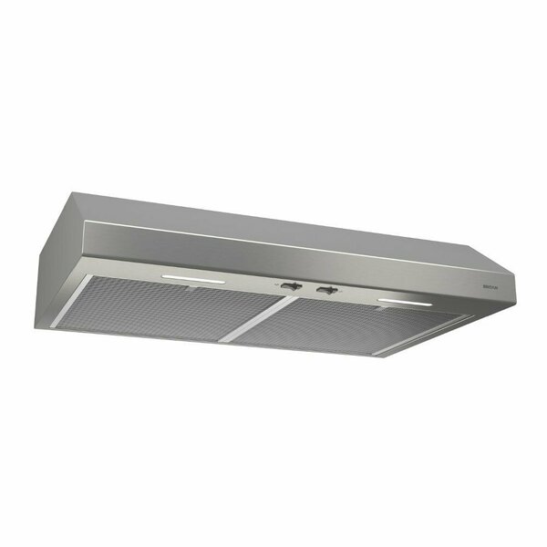Almo Broan 36-Inch Stainless Steel Range Hood with 300 Max Blower CFM and ENERGY STAR Certification BCSEK136SS